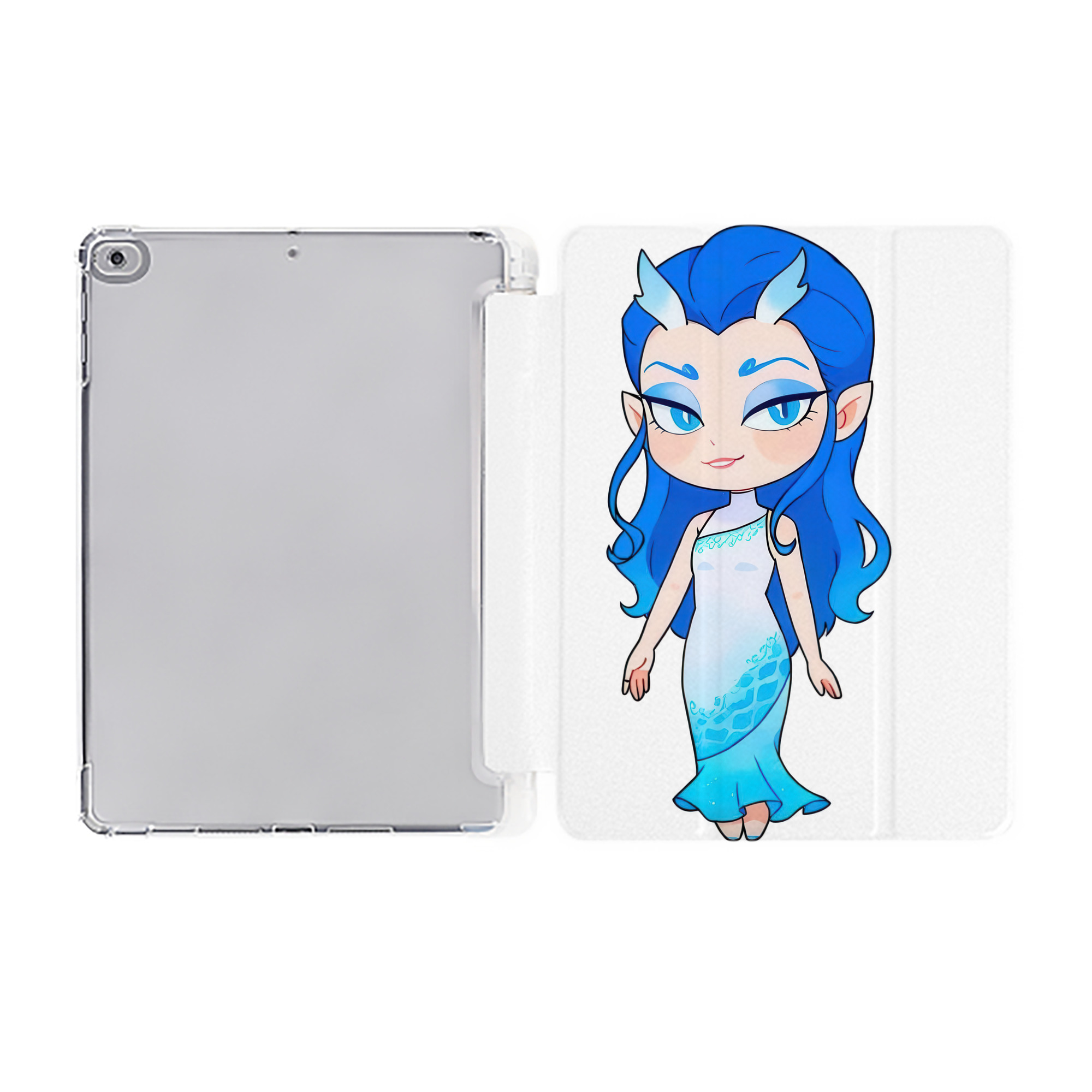 （画像用） Ne Zha 2 ナタ 魔童の大暴れ IPad ケース ペン収納付き 三つ折りスタンド PUレザー×シリコン 対応機種9.5/10.5/10.9インチ